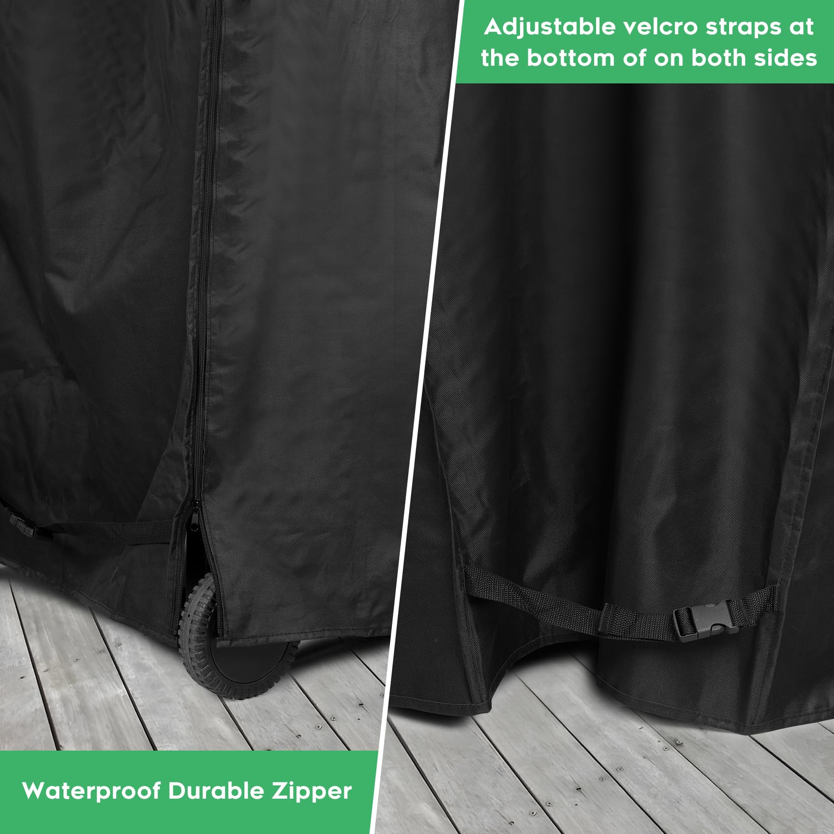 EZ-DONGTENG sealed seam detail prevents water penetration and keeps grill dry