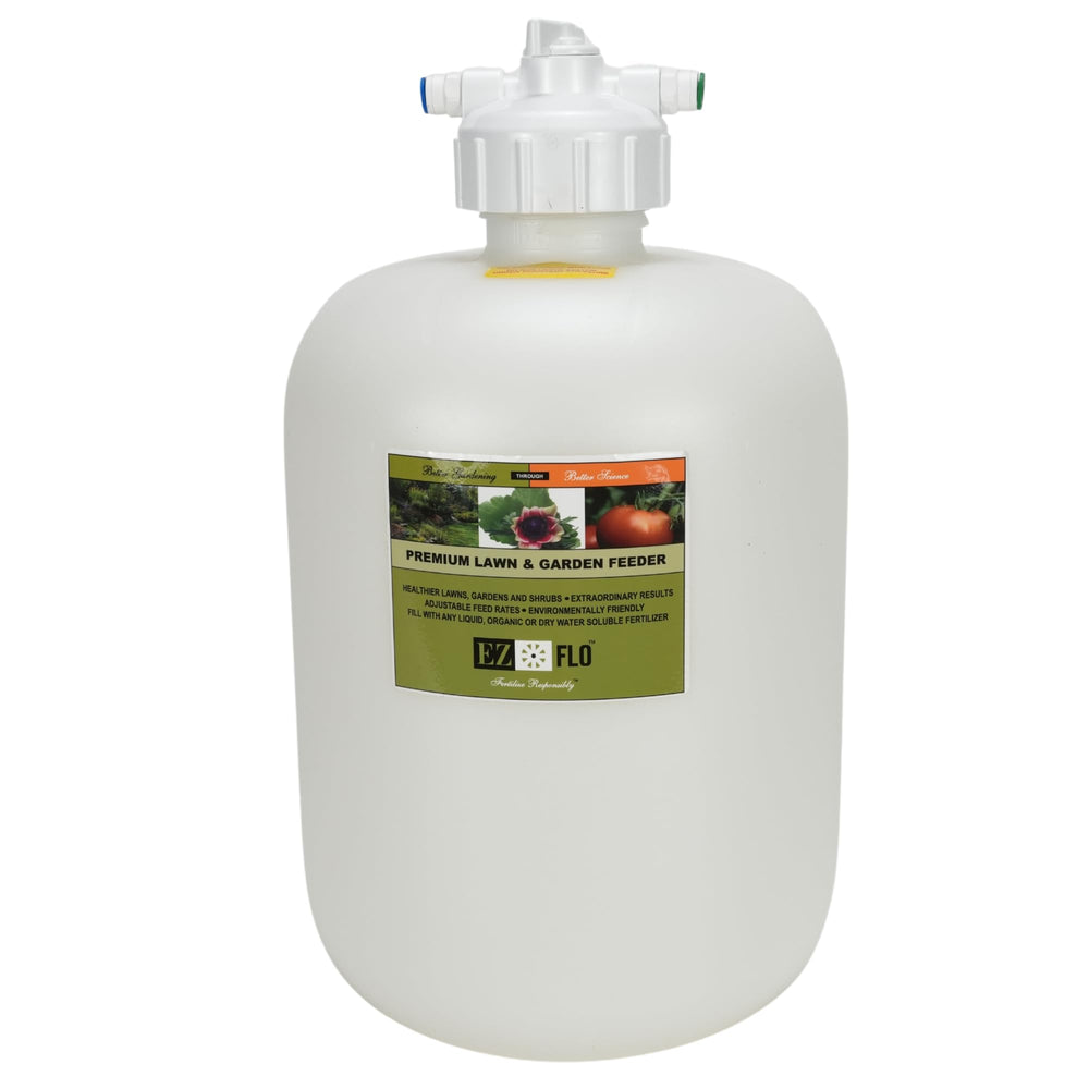 EZ‑FLO used as hose‑end sprayer showing convenient yard feeding