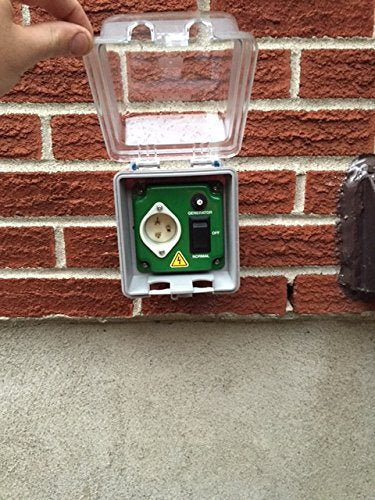 EZ Generator Switch packaging box indicating made in USA and veteran-employed brand