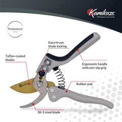 EZ Kut KAMIKAZE blade closeup highlighting SK5 steel for cleaner cuts
