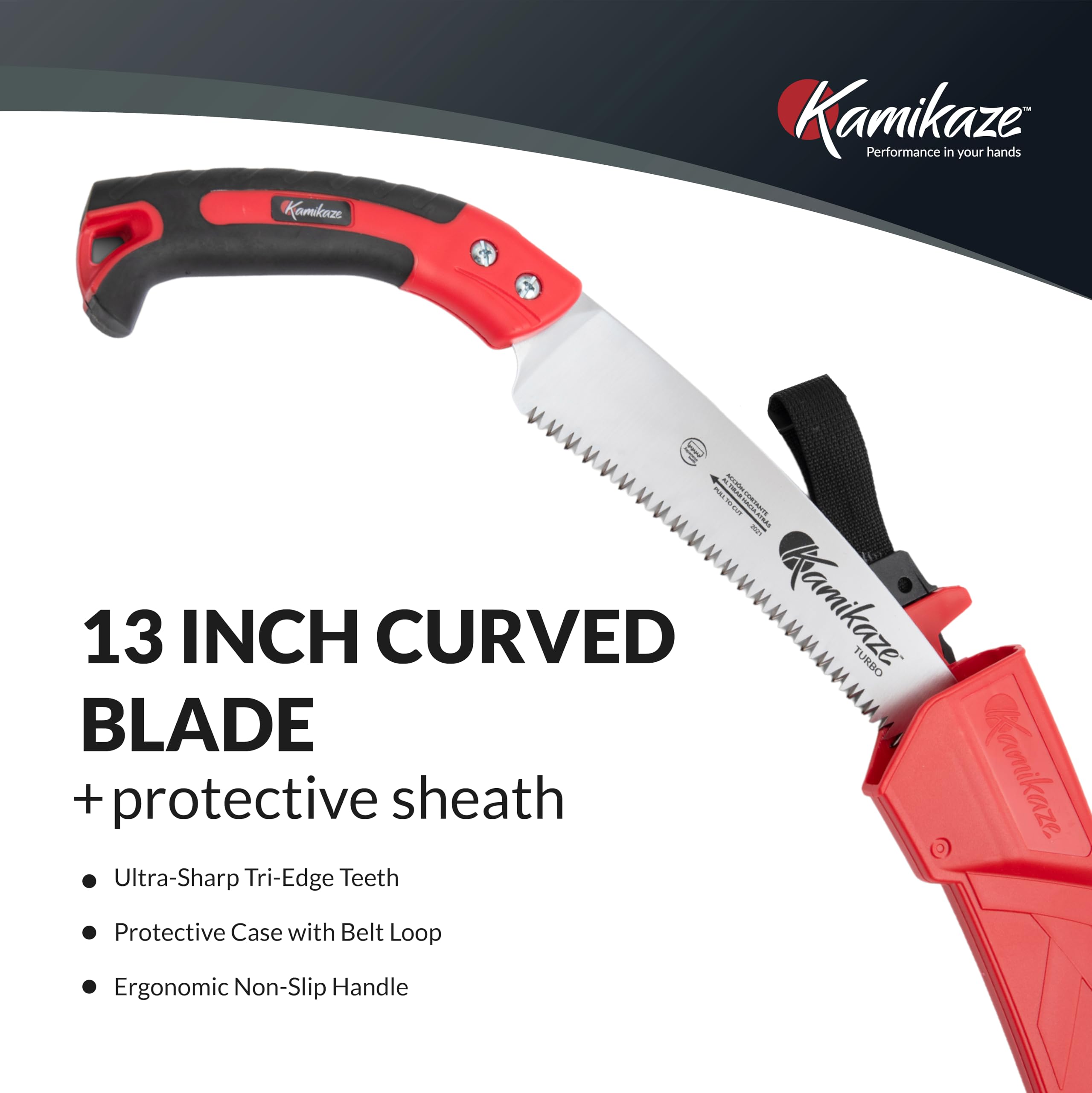 EZ Kut Kamikaze curved blade profile highlighting deeper cutting contact and efficiency