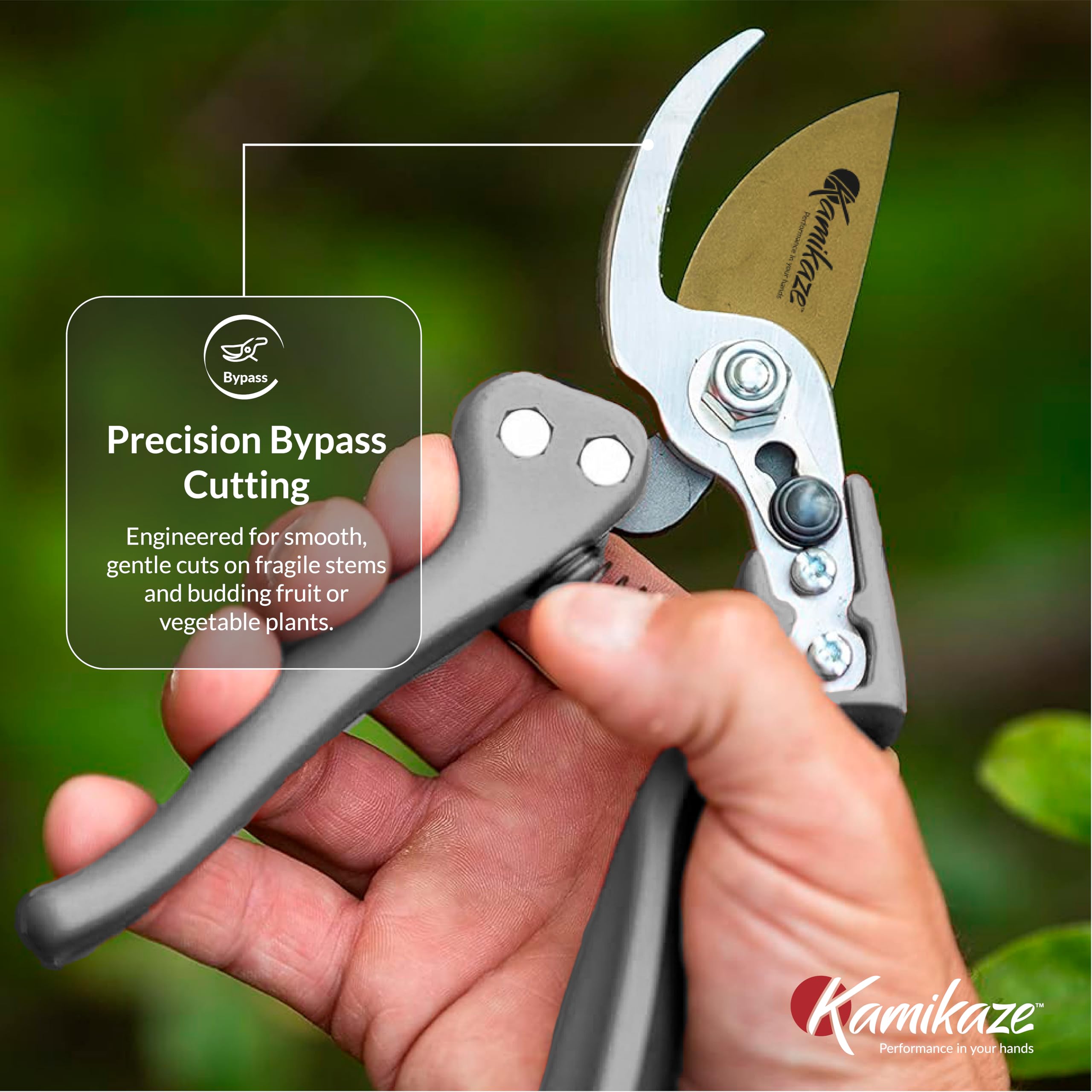 EZ Kut KAMIKAZE handle detail showing ergonomic grip to reduce fatigue