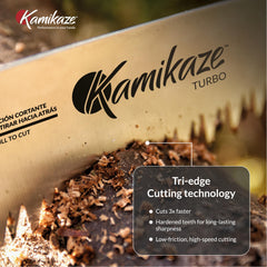 EZ Kut Kamikaze ergonomic rubberized handle demonstrating secure non-slip grip