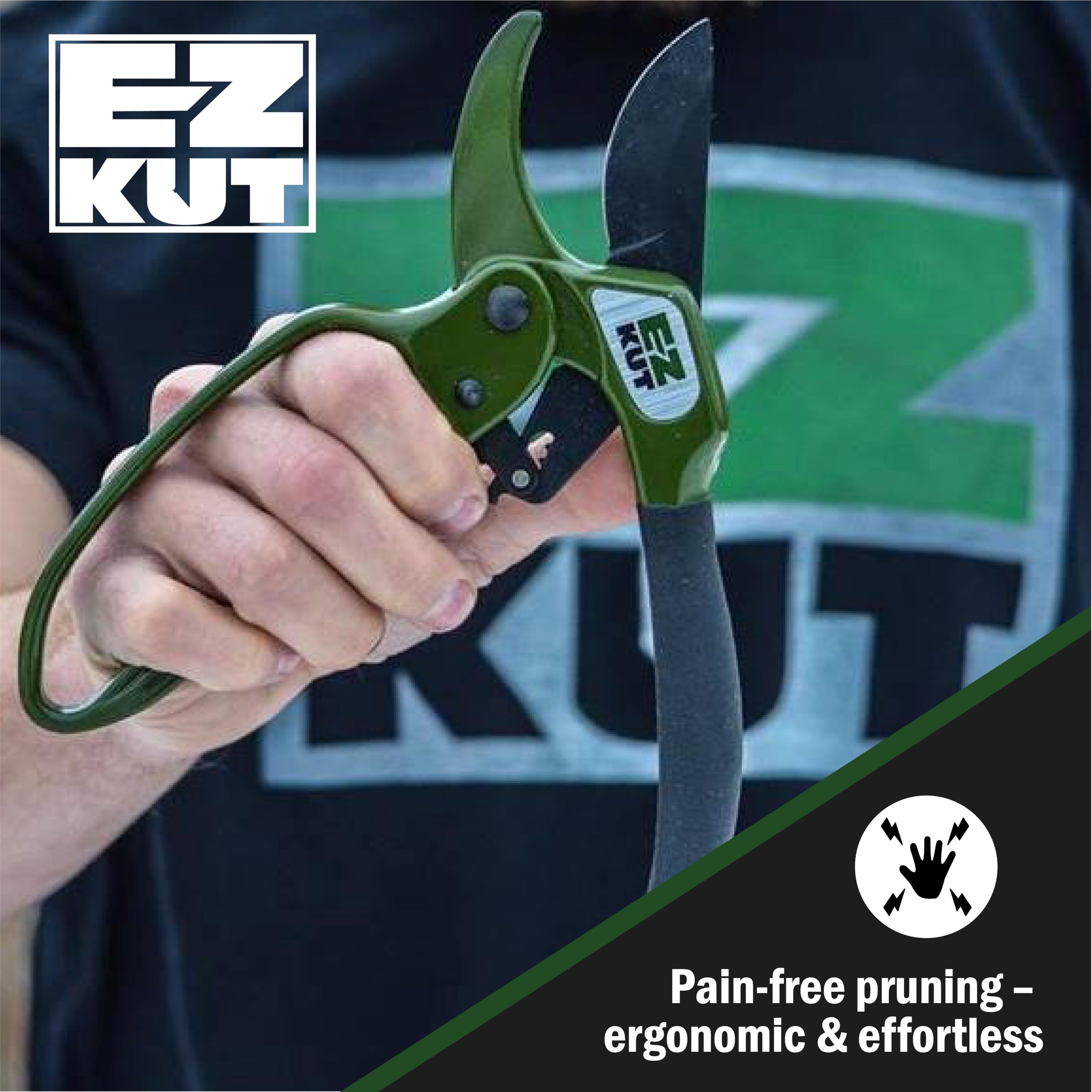 EZ Kut safety lock engaged showing secure storage and accidental-injury prevention