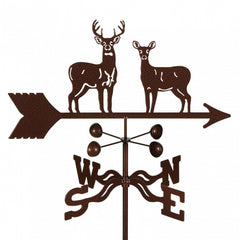 E-Z VANE standing deer front view showing elegant rooftop ornament and curb appeal