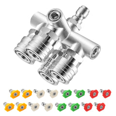 EZALOR front view of quadruple nozzle head showing durable build and fast coverage