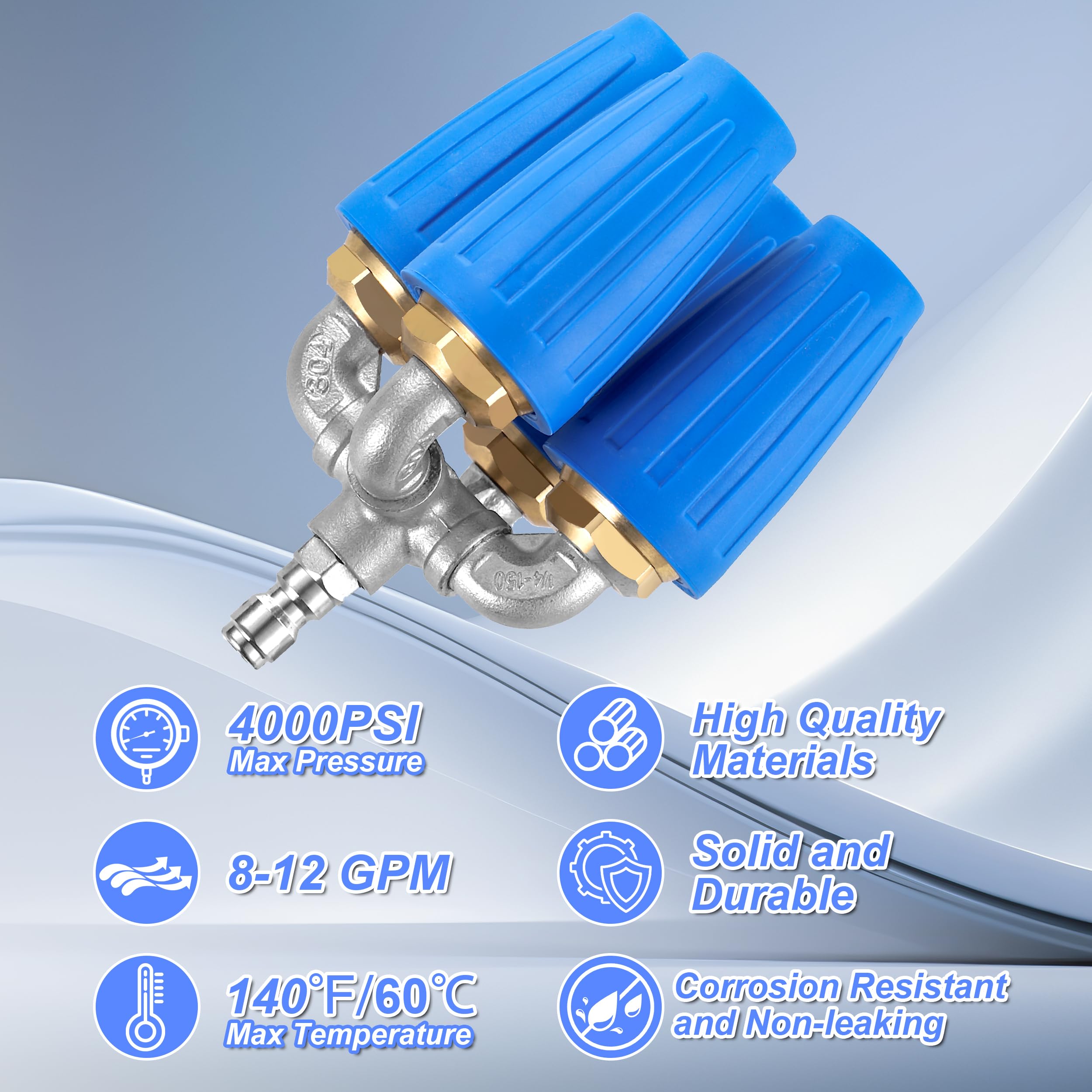 EZALOR side profile with 1/4-inch quick connect for fast attachment