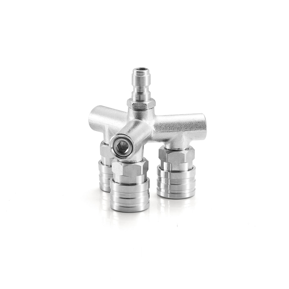 EZALOR size comparison next to hand shows compact, tool-free handling