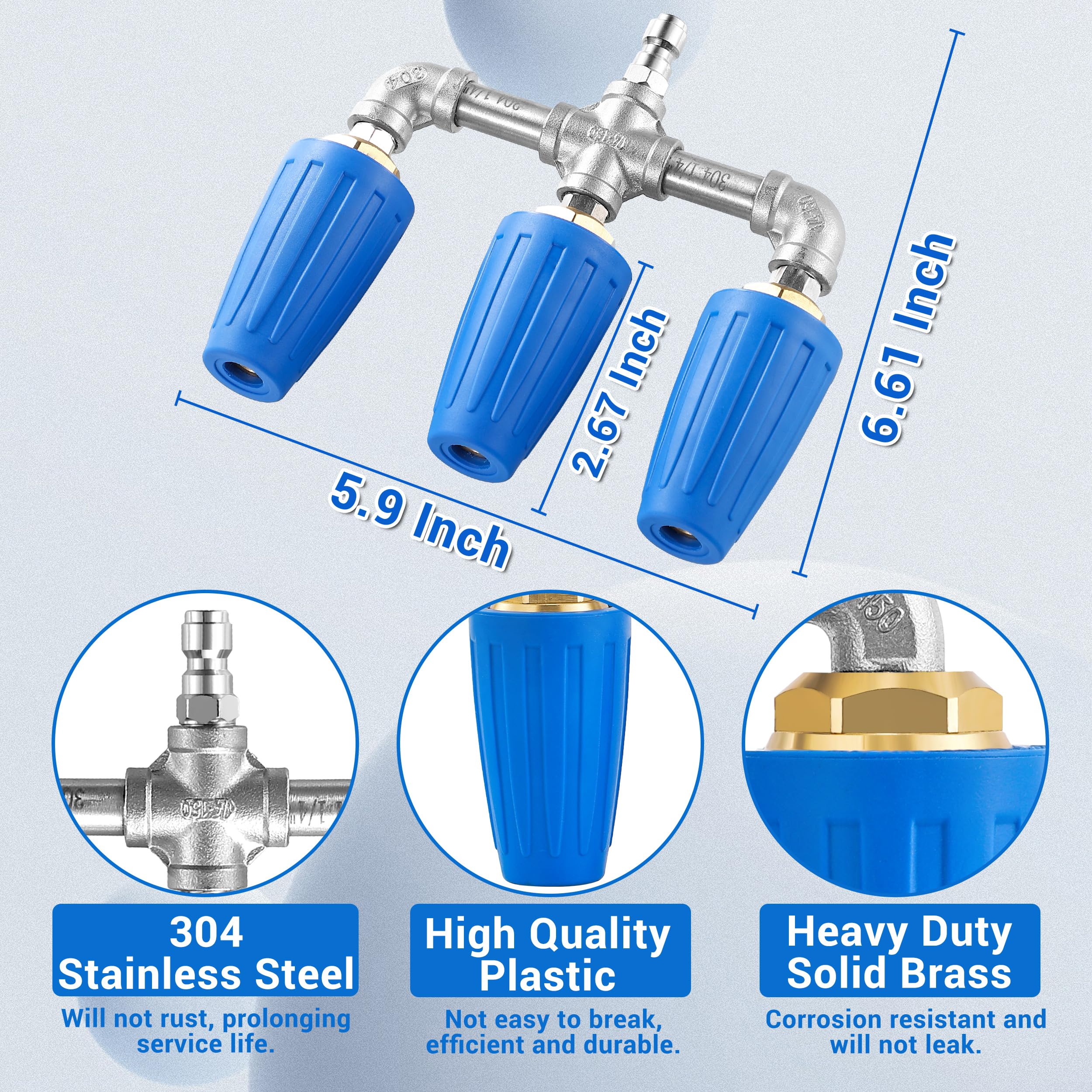 EZALOR nozzle cleaning a driveway fast, reducing time and labor