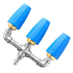EZALOR front view of triple turbo nozzle showing robust design and fast cleaning