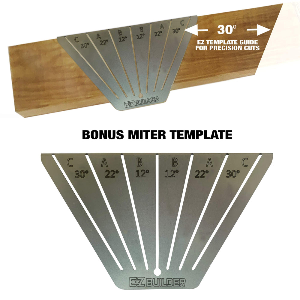 EZ BUILDER size comparison layout showing kit scalability and fit