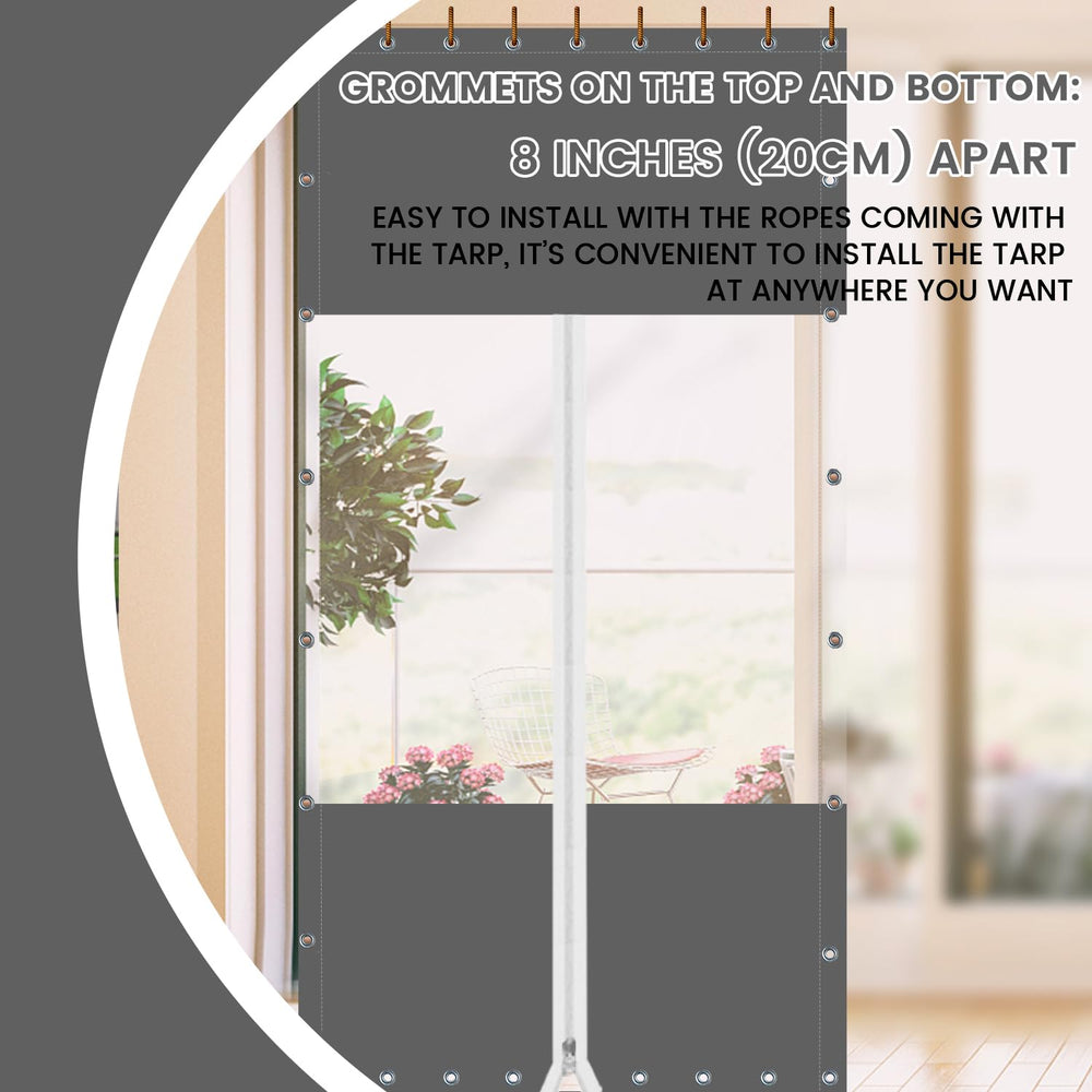 Ezcasch rustproof grommet and top edge showing secure hanging points