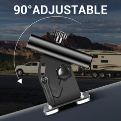 EZIRVLIFE flagpole fully extended showing tall display advantage