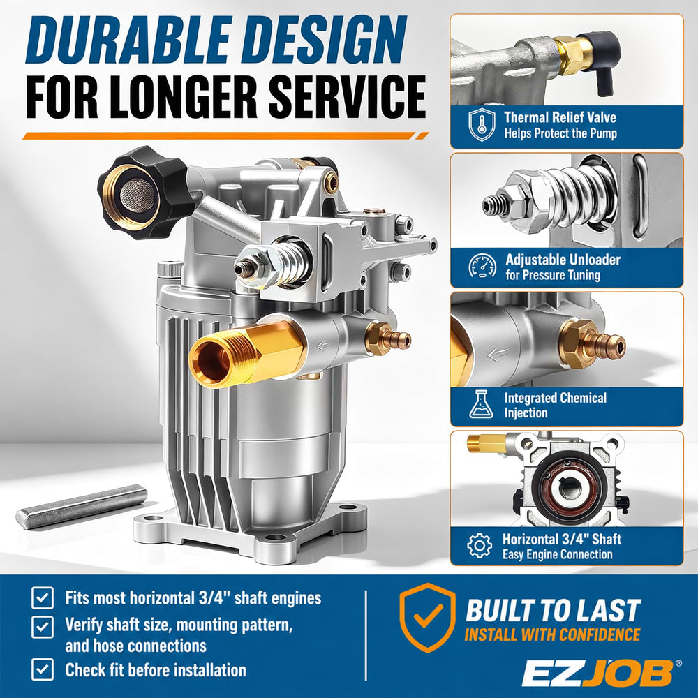 EZJOB mounted on horizontal engine illustrating compatibility and upgrade benefit