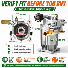 EZJOB pump SAE flange and bolt holes, simplifies engine mounting