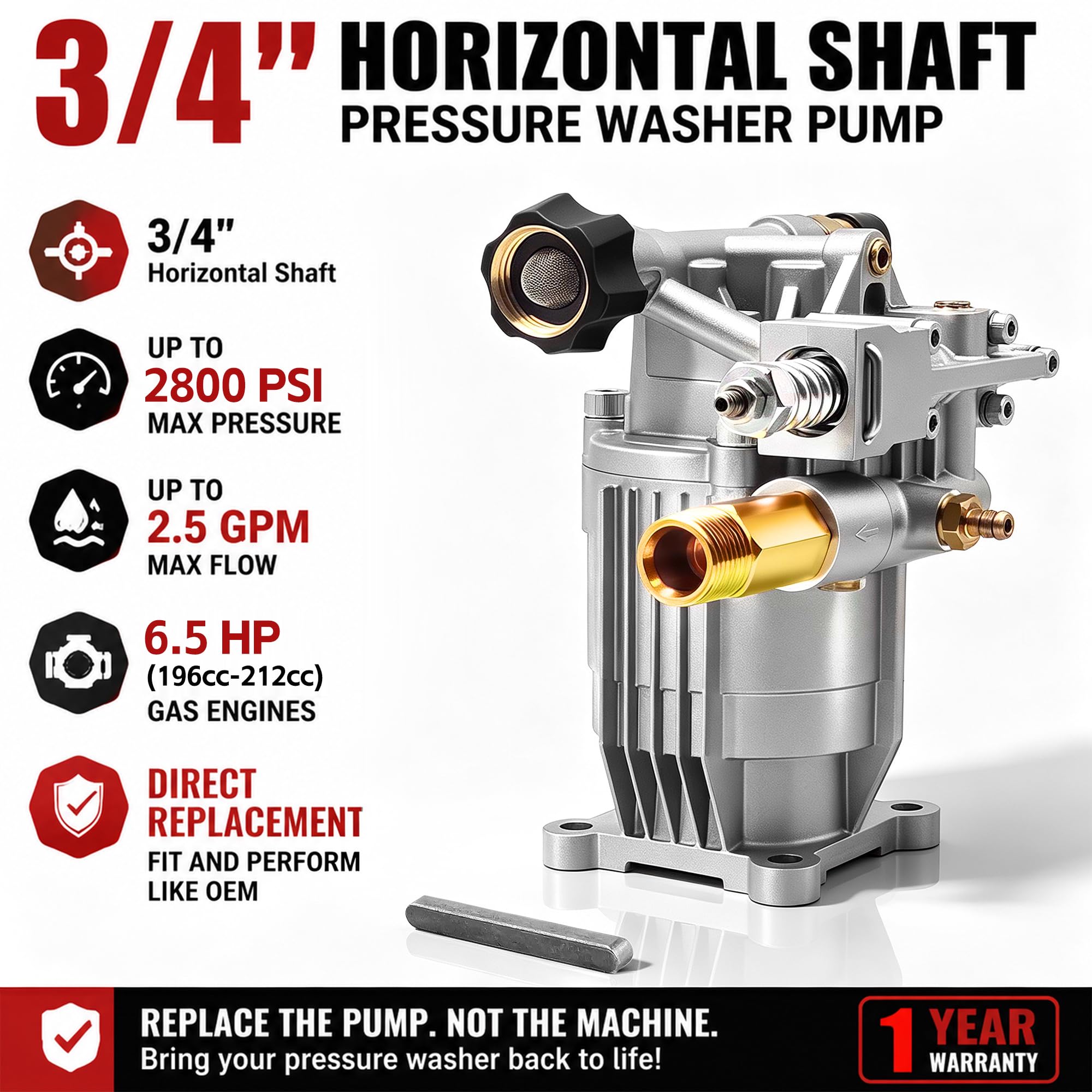 EZJOB aluminum pump head close-up highlighting corrosion resistance and durability