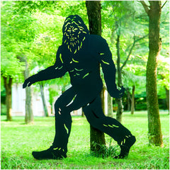 EZTZEN Bigfoot front view showing full silhouette and yard impact