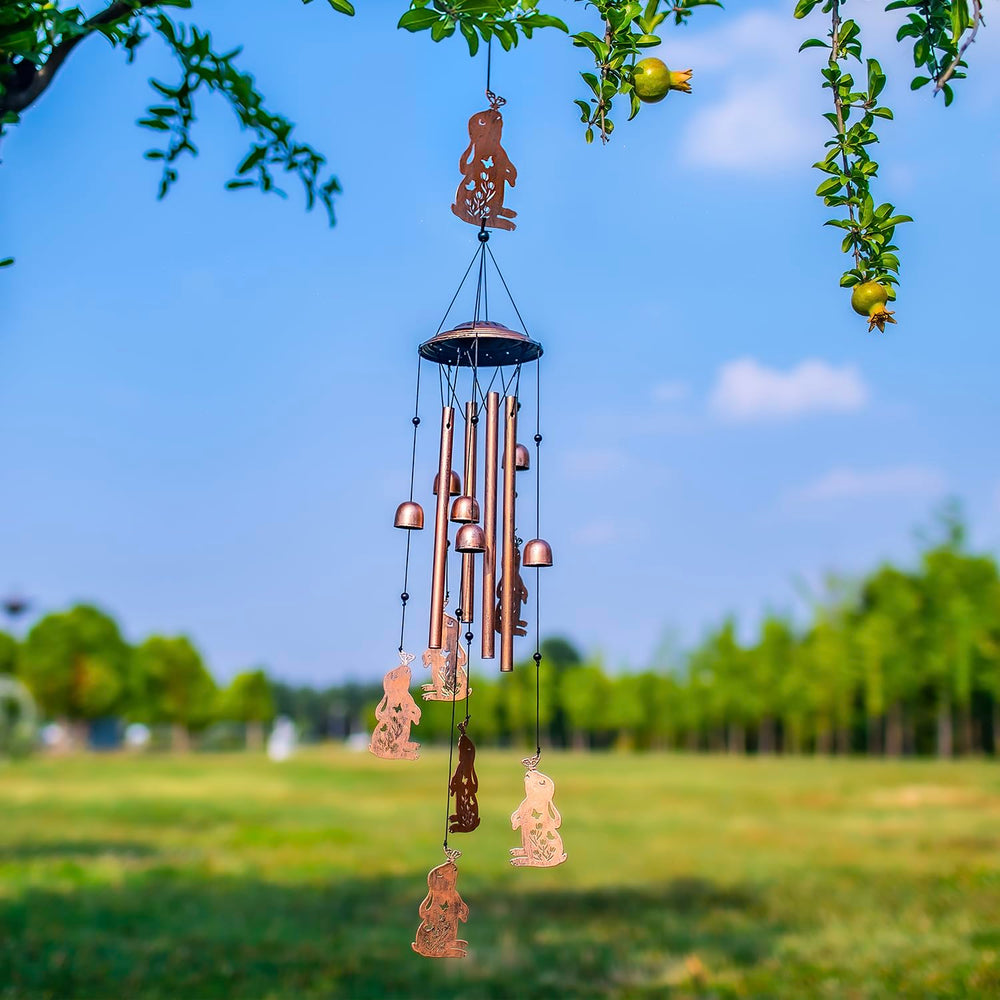 EZTZEN chime held by hand to show scale and easy hanging length