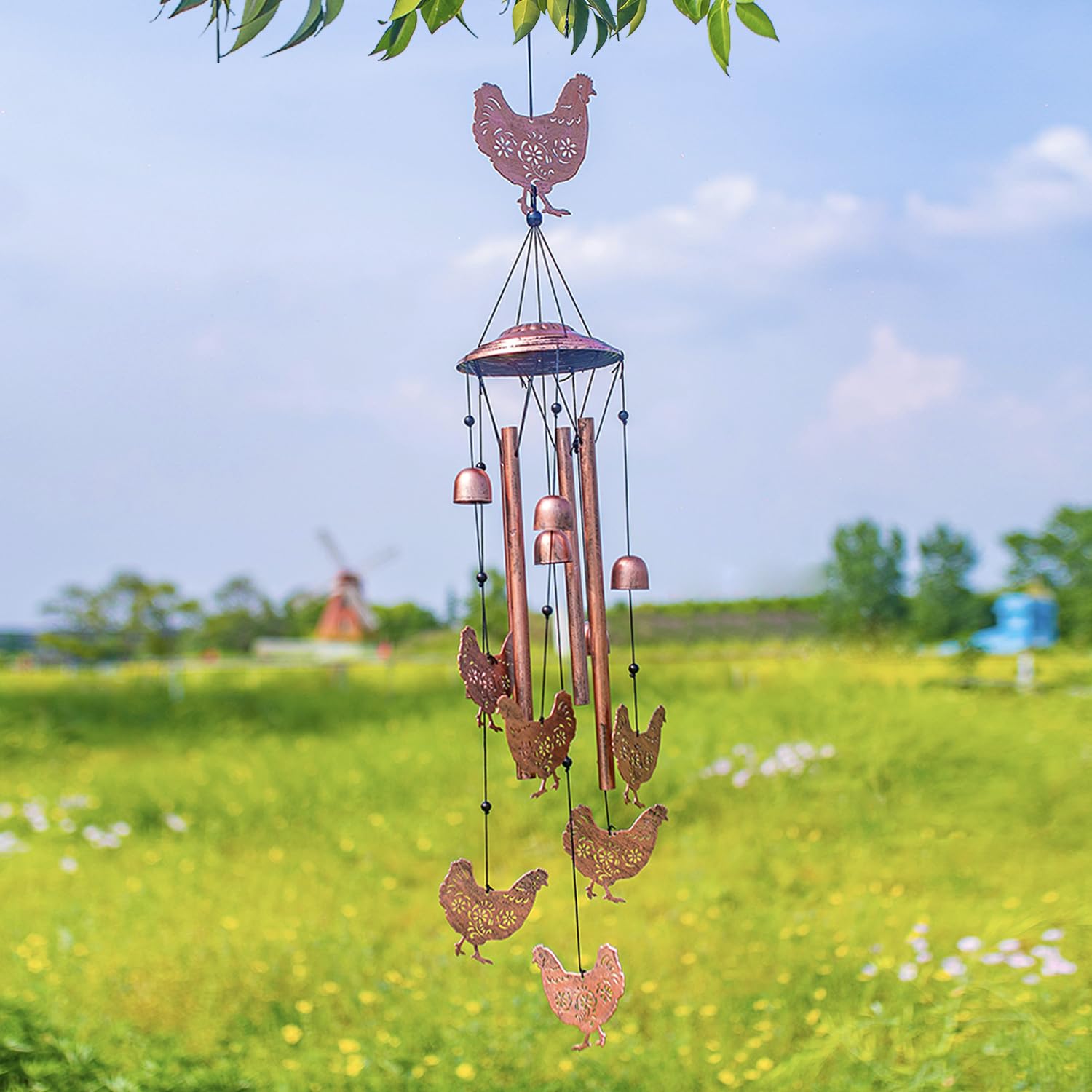 EZTZEN gift-wrapped chime in lifestyle scene showing thoughtful present