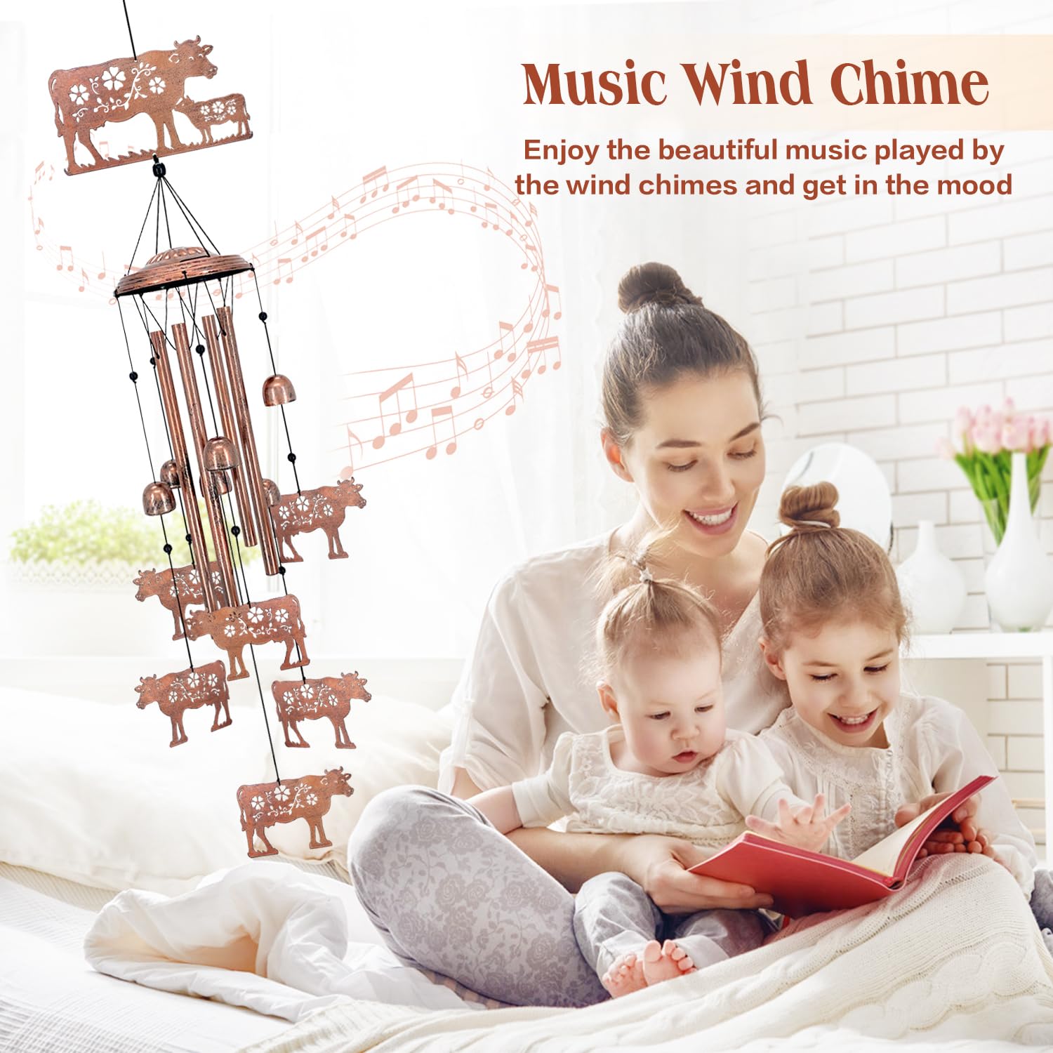 EZTZEN bells with mini cows demonstrating melodic accents and visual layers