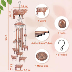 EZTZEN wind chime hanging on porch creating a welcoming atmosphere