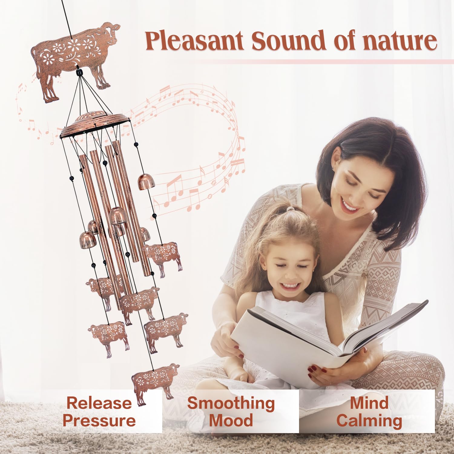 EZTZEN aluminum tubes and bells producing clear, pleasant tones
