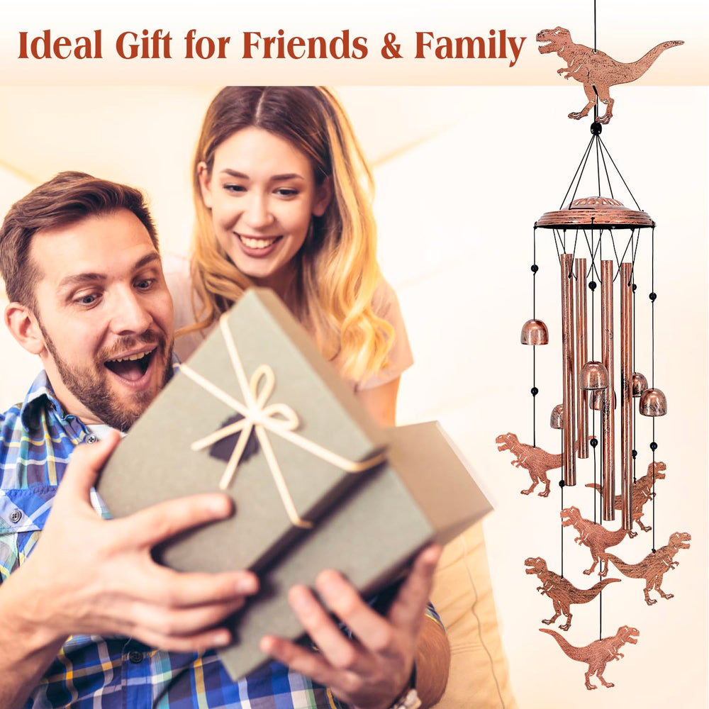 EZTZEN wind chime hung on a porch creating calming sounds and welcoming ambience