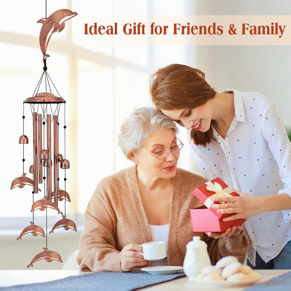 EZTZEN wind chime hanging on porch creating soothing outdoor ambiance