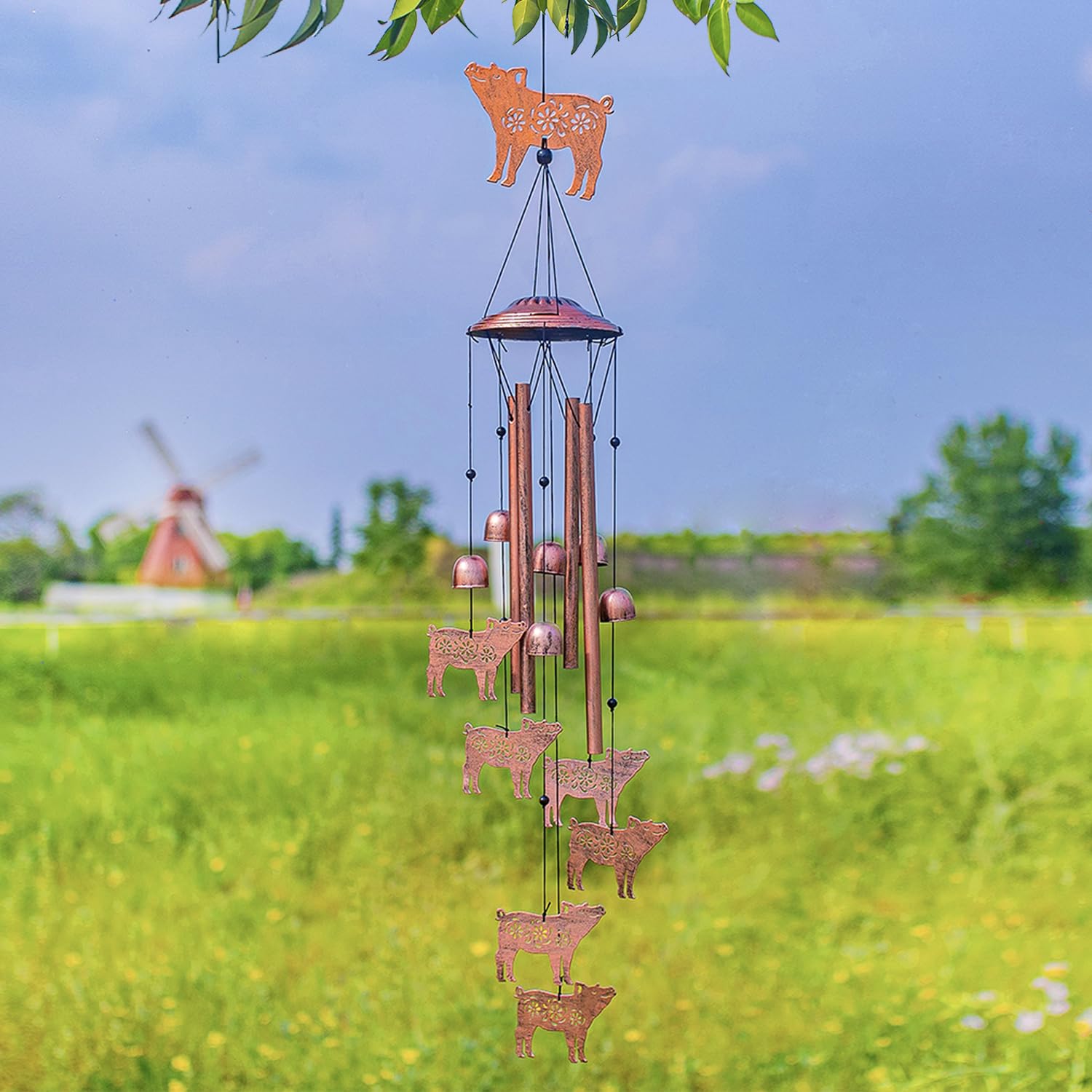 EZTZEN pig wind chime gift-ready packaging displayed as a thoughtful present option