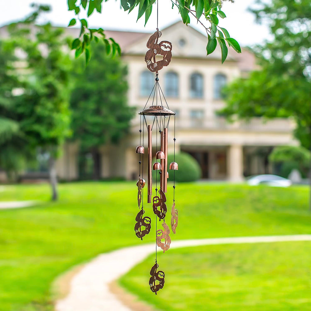 EZTZEN wind chime held in hand illustrating compact size and scale