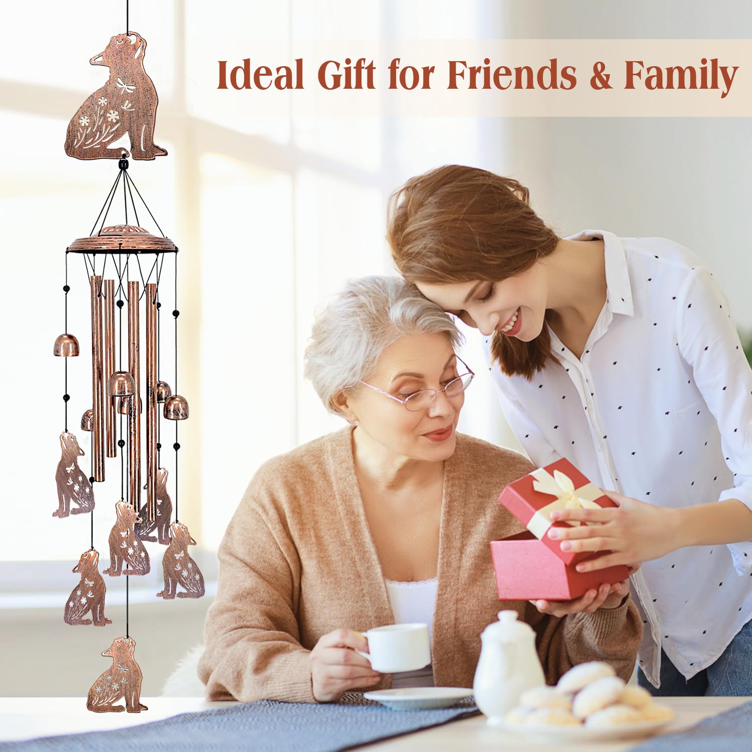 EZTZEN wind chime hanging on porch creating welcoming melodic décor