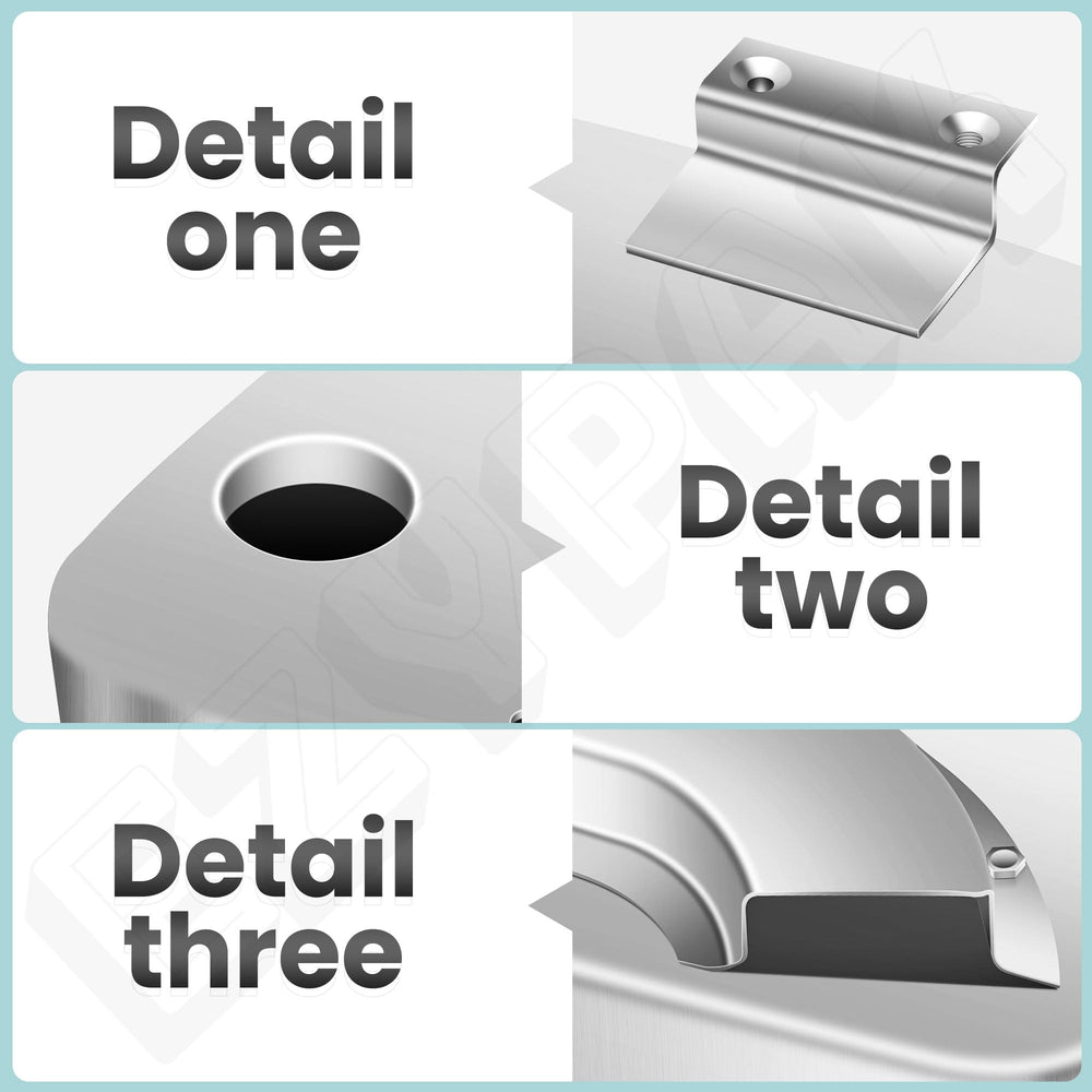 EZYPak muffler welds closeup showing durable construction benefit