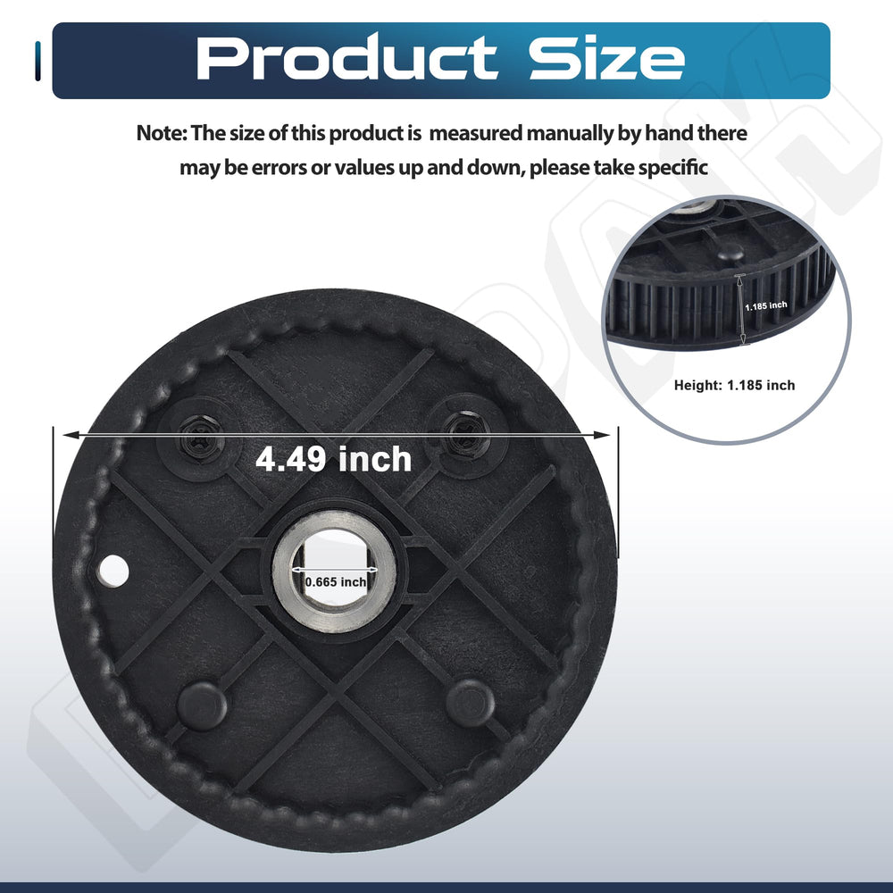 EZYPAK close-up of sprocket teeth highlighting wear-resistant finish