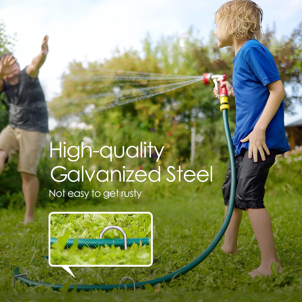 FAAYUCK stakes anchoring lawn decorations, showing secure seasonal display benefit