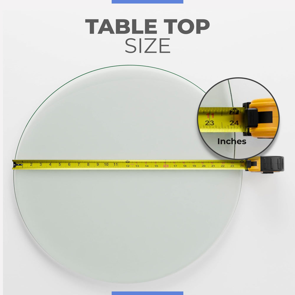 Fab Glass and Mirror underside detail with rubber bumpers providing slip resistance and protection