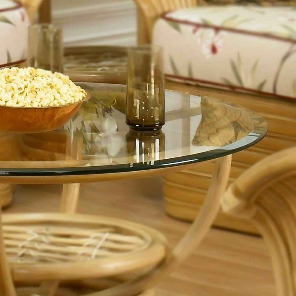 Fab Glass and Mirror on metal pedestal showing versatile tabletop use