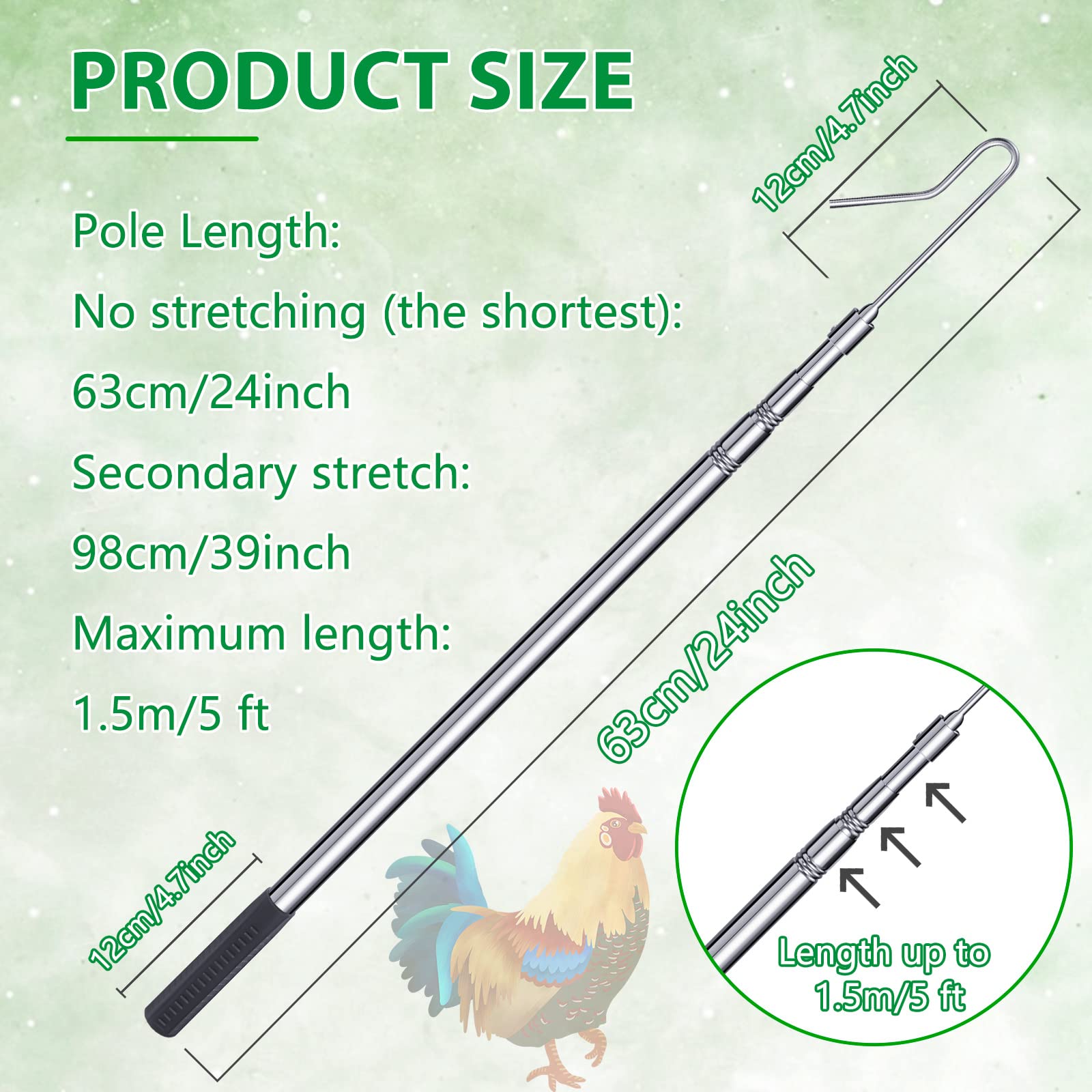 Fabbay closeup of stainless steel leg hook highlighting corrosion resistance benefit