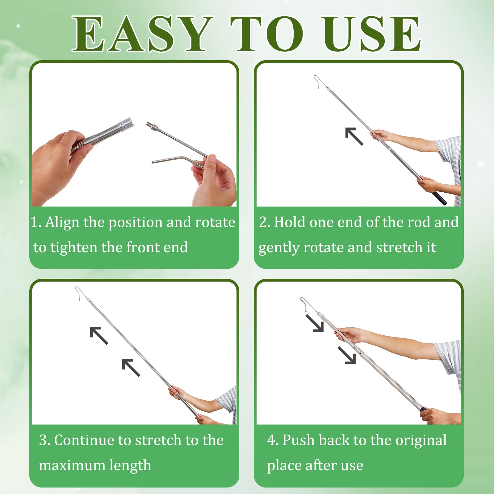 Fabbay hook engaging a chicken leg demonstrating secure grip with minimal stress