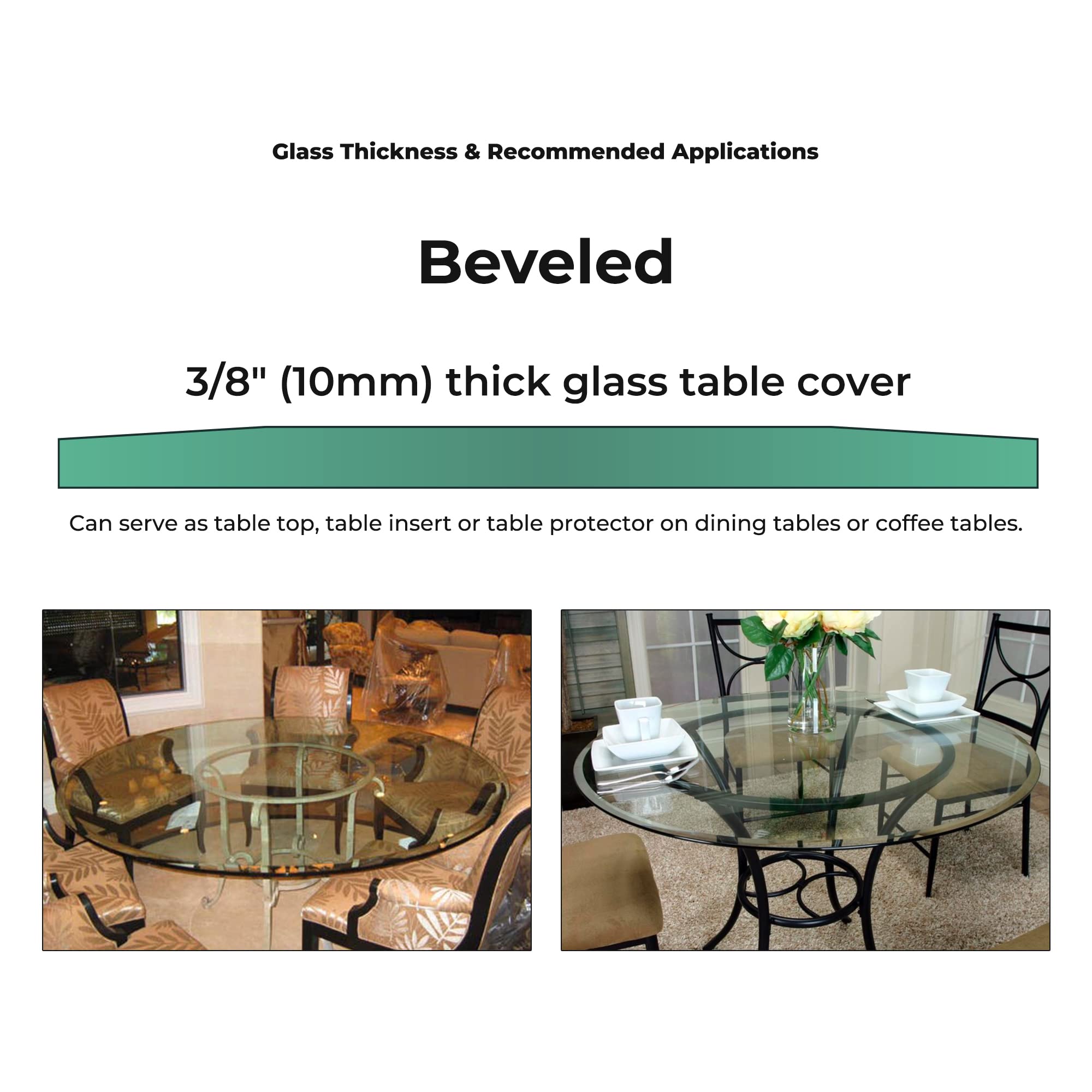 Fab Glass and Mirror glass surface reflection emphasizing smooth, easy-clean texture