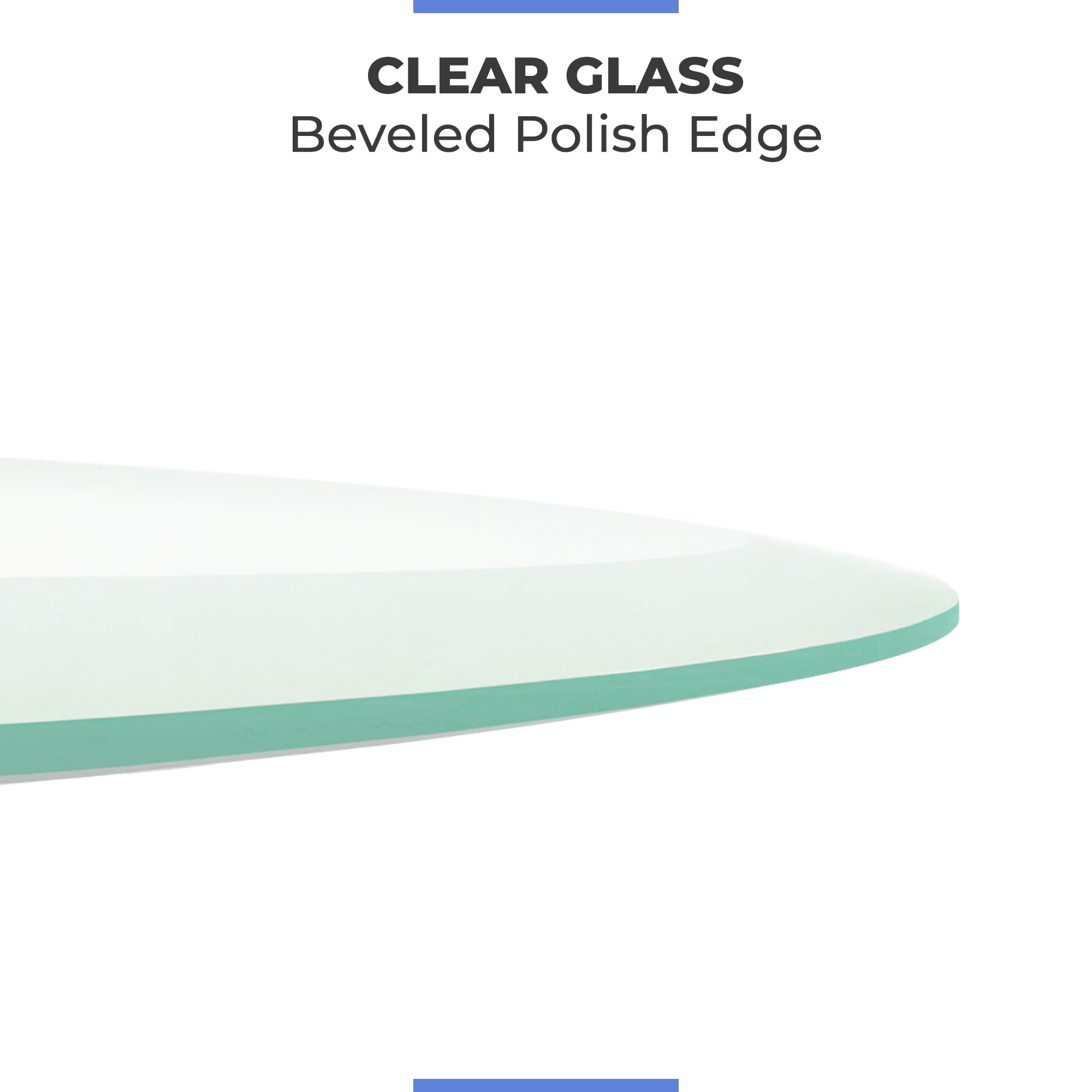 Fab Glass and Mirror tabletop placed on dining base demonstrating style and easy fit