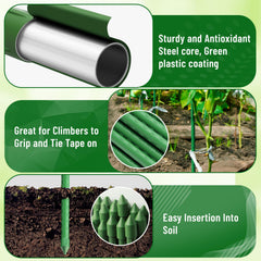 Fabulas pointed tip detail showing easy soil insertion and firm anchoring benefit