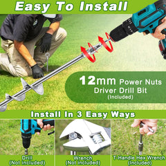 Fabulas pointed tip detail for easier screw-in and reduced installation effort