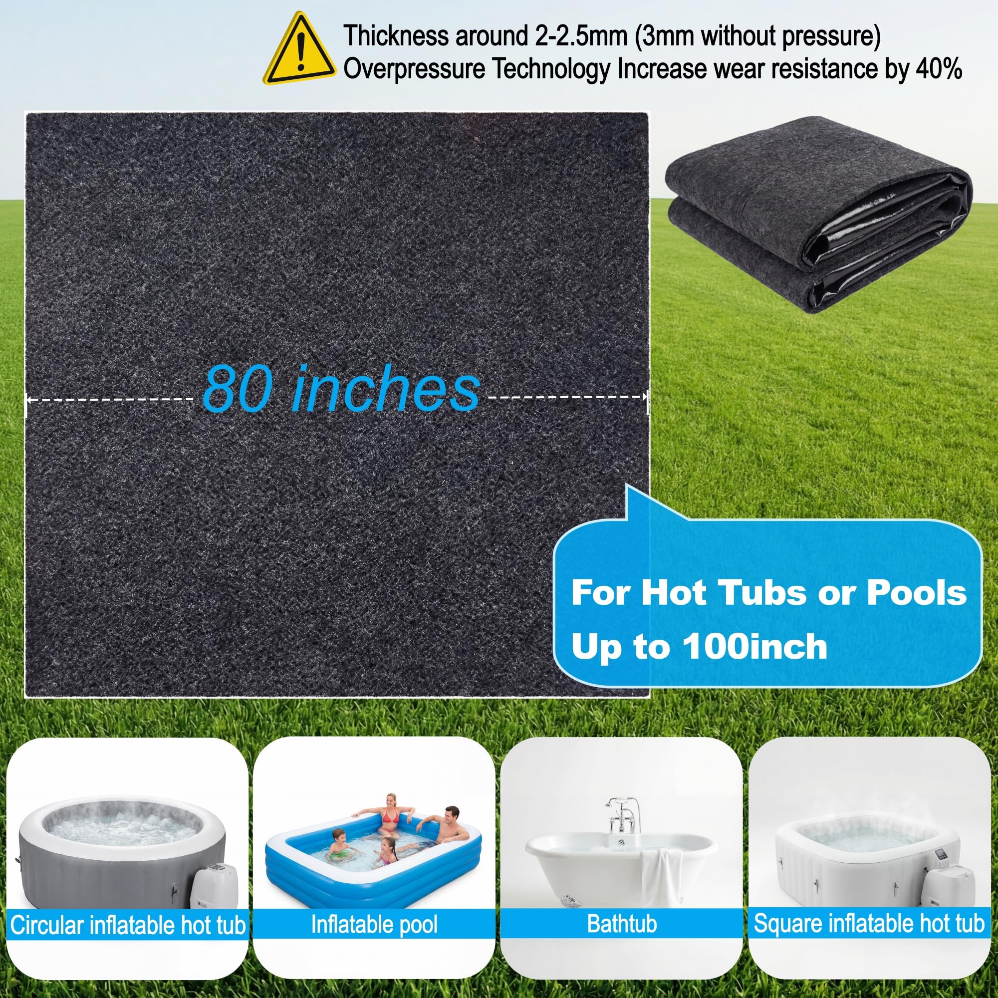 FACAINCXS felt texture close-up providing warmth and moisture absorption benefit