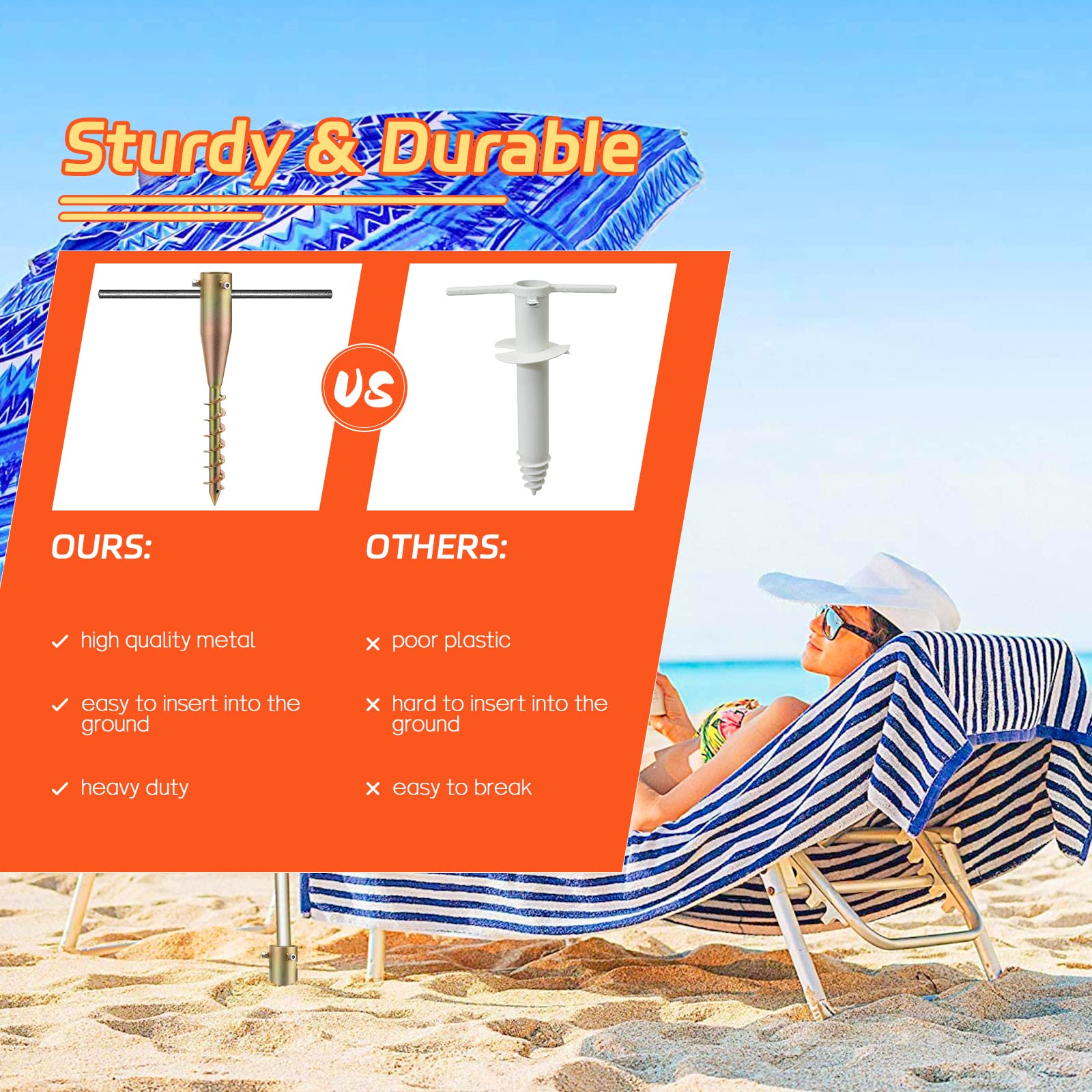 FactionGarden top socket with locking screw securing an umbrella pole firmly