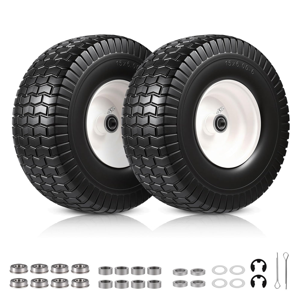 FAHKNS front view of 15x6-6 wheel assembly showing fit and finish benefit