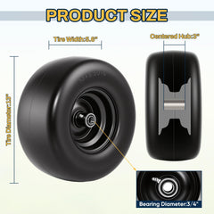FAHKNS close-up of smooth tread texture offering turf-friendly traction