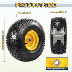 FAHKNS close-up of tire tread pattern delivering traction and turf-friendly grip