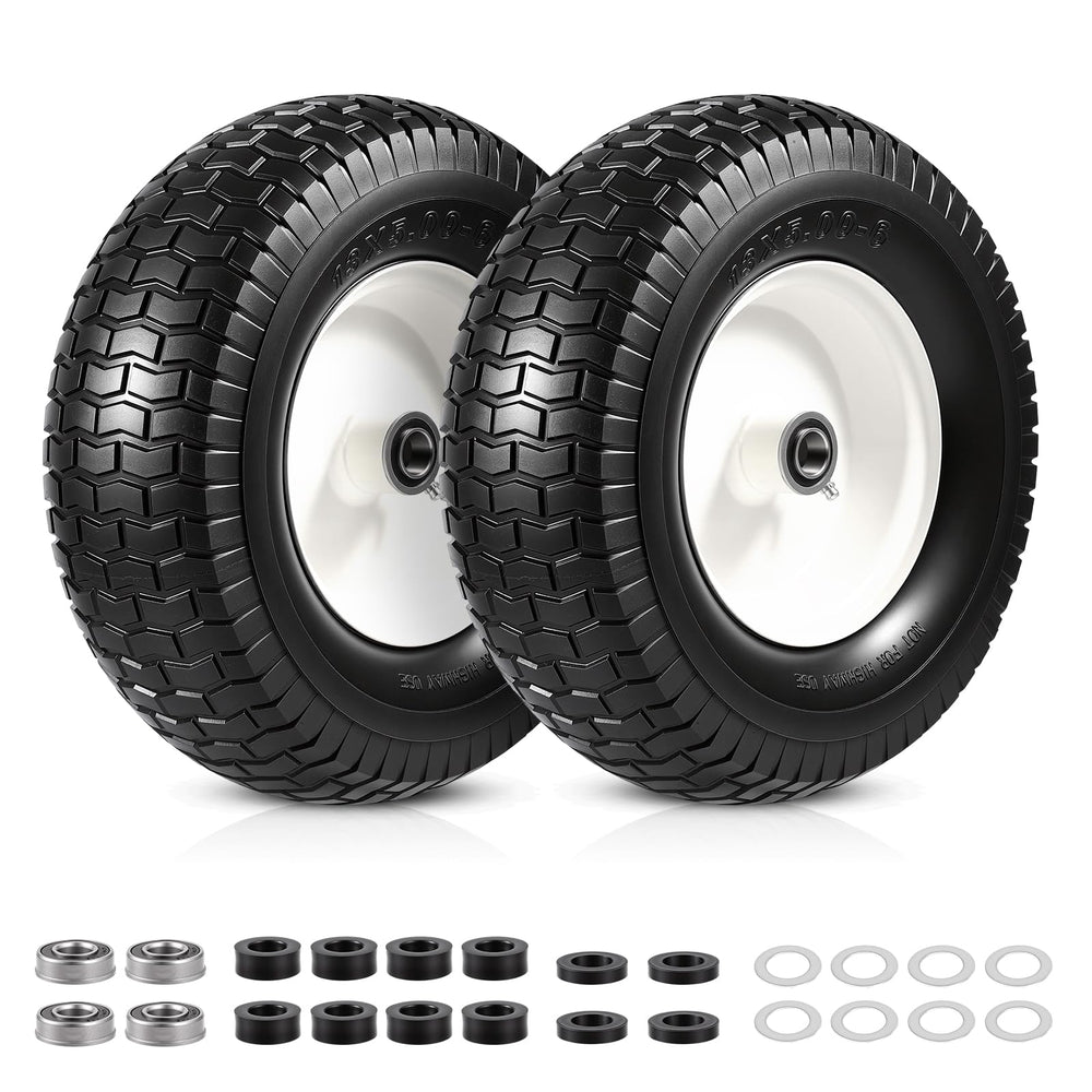 FAHKNS front view of 13x5.00-6 assembly showing complete wheel benefits