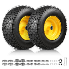 FAHKNS front view assembled wheel showing tread and rim, durable performance