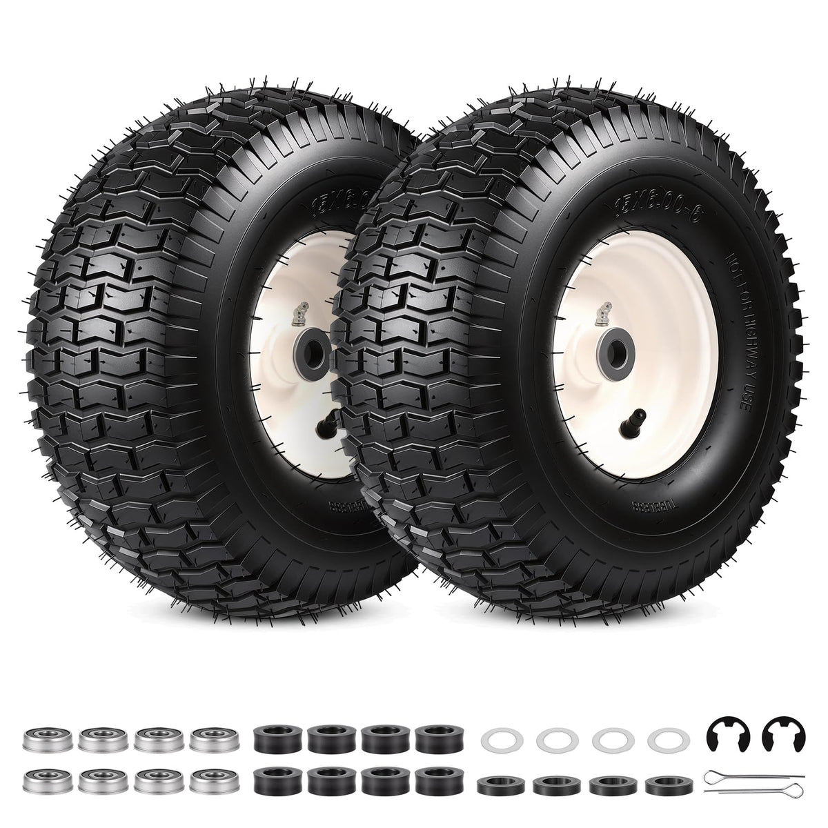 FAHKNS front wheel assembly showing tire and rim, durable replacement